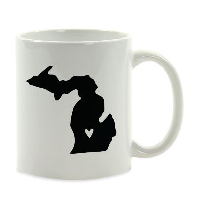 Michigan State Heart Ceramic Mug Image 2