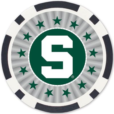 Michigan State Spartans 100 Piece Poker Chips Image 3