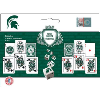 Michigan State Spartans NCAA 2-Pack Playing cards &amp; Dice set Image 3