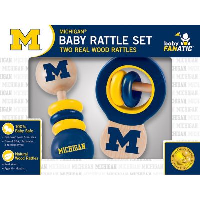 Michigan Wolverines - Baby Rattles 2-Pack Image 2