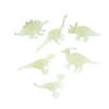 Micro Glow-in-the-Dark Squishy Dinosaurs - 12 Pc. Image 1