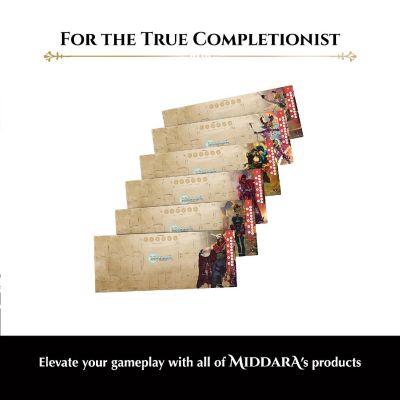 Middara: Adventurer Playmats Pack 2 - Set of 6 Neoprene RPG Character Playmats Image 3