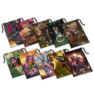 Middara: Adventurer Tuck Bags - 10pc Drawstring Set, Character Art, RPG Storage Image 1