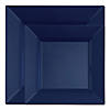 Midnight Blue Square Plastic Dinnerware Value Set (40 Dinner Plates + 40 Salad Plates) Image 1