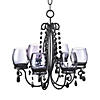 Midnight Elegance Candle Chandelier 13.5X12.12X14" Image 1