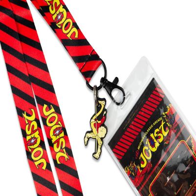 Midway Arcade Games Lanyard w/ ID Holder & Charm - Joust Image 3