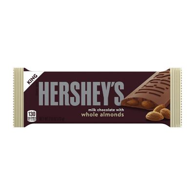 Milk Chocolate with Almonds King Size Candy, Individually Wrapped Bulk, 2.6 oz Bars (Case of 18) Image 1