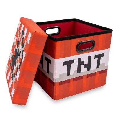 Minecraft 13-Inch Fabric Storage Bin Cube Organizers With Lids  Set of 4 Image 2