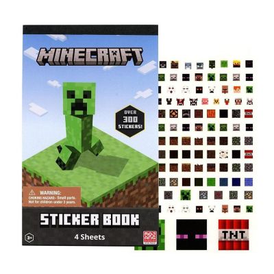 Minecraft 4 Sheet Sticker Pad  300+ Stickers Image 1