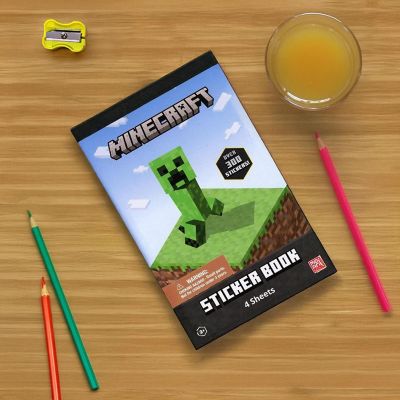 Minecraft 4 Sheet Sticker Pad  300+ Stickers Image 1