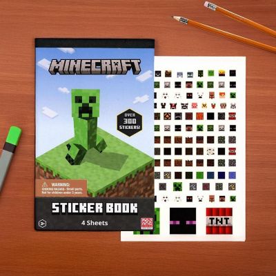 Minecraft 4 Sheet Sticker Pad  300+ Stickers Image 2