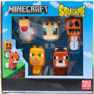 Minecraft 5 Piece SquishMe Collectors Box Image 1