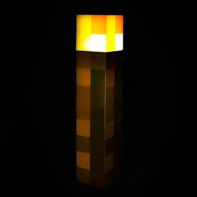 Minecraft Brown Stone Torch Plug-In Nightlight with Auto Dusk to Dawn Sensor Image 1