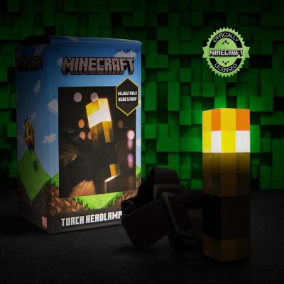 Minecraft Brownstone Torch Headlamp Light With Adjustable Headband Image 1
