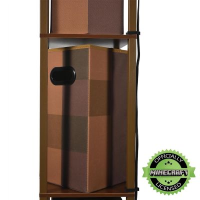 Minecraft Brownstone Torch Standing Floor Lamp and Storage Unit  5 Feet Tall Image 2