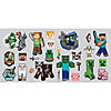 Minecraft characters peel & stick wall decals Image 1