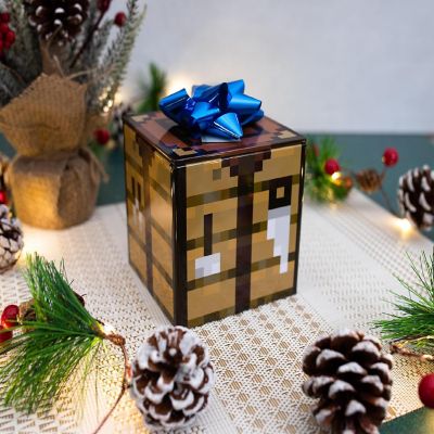 Minecraft Crafting Table Tin Storage Box Cube Organizer with Lid  4 Inches Image 2
