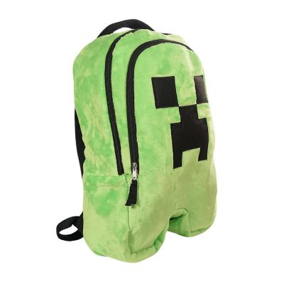 Minecraft Creeper 16 Inch Plush Kids Backpack Image 3