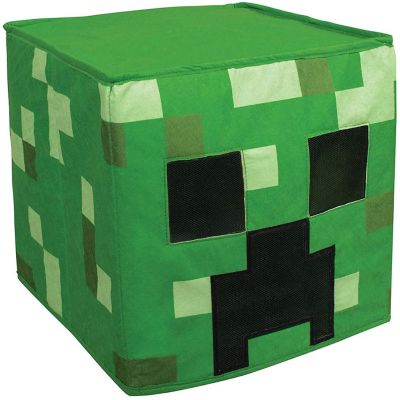 Minecraft Creeper Headpiece/Block Head Costume Mask  One Size Image 1