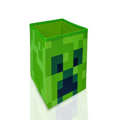 Minecraft Creeper Storage Cube Organizer  Minecraft Storage Cube  10-Inch Bin Image 1