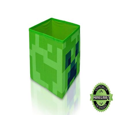 Minecraft Creeper Storage Cube Organizer  Minecraft Storage Cube  10-Inch Bin Image 1