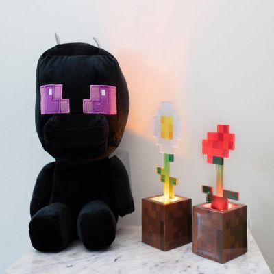 Minecraft Daisy and Poppy Flower Pot Mood Lights  Set of 2 Image 3