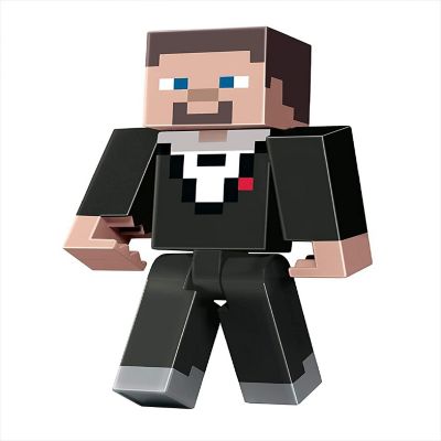 Minecraft Dungeons Large 11 Inch Articulated Action Figure  Tuxedo Steve Image 1