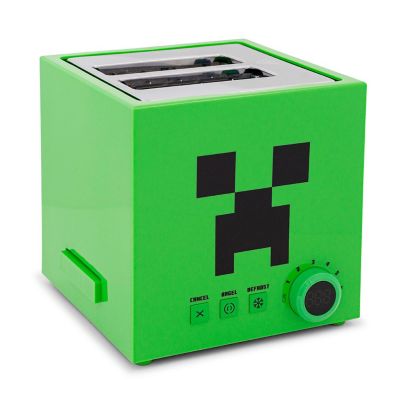 Minecraft Green Creeper 2-Slice Toaster With Imprint Feature Image 1