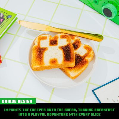 Minecraft Green Creeper 2-Slice Toaster With Imprint Feature Image 3