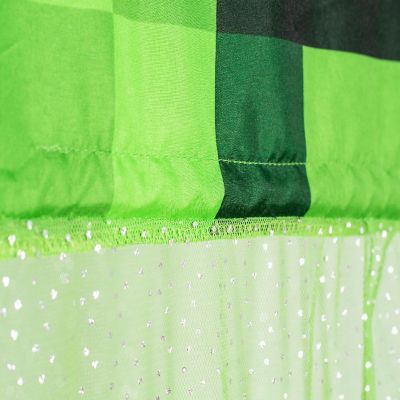 Minecraft Green Creeper Kids Bed Canopy, Hanging Curtain Netting Image 2