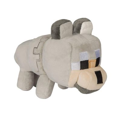 Minecraft Happy Explorer Series 5.5 Inch Collectible Plush Toy - Untamed Wolf Image 1