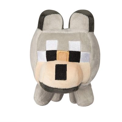 Minecraft Happy Explorer Series 5.5 Inch Collectible Plush Toy - Untamed Wolf Image 1