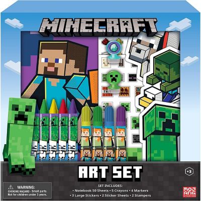 Minecraft Kids Coloring Art Set  Stickers & Stampers Image 1