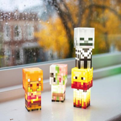 Minecraft Mini Mob Figure Mood Lights  Skeleton, Blaze, Piglin, Zombified Piglin Image 3