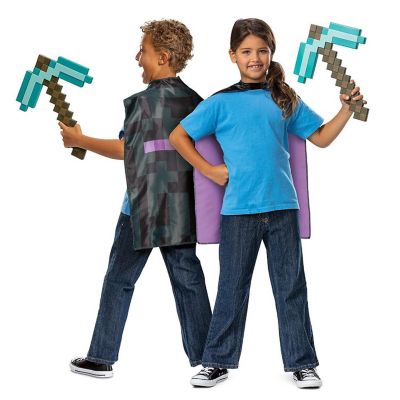 Minecraft Pickaxe and Cape Child Accessory Set Image 1