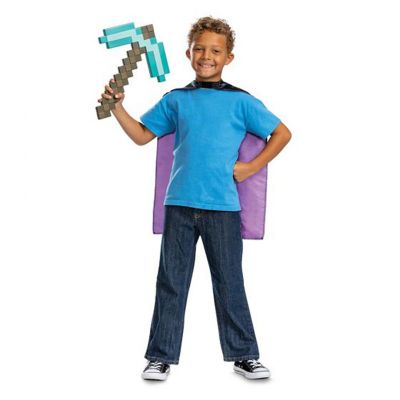 Minecraft Pickaxe and Cape Child Accessory Set Image 2