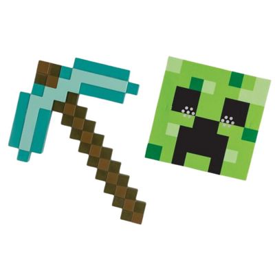 Minecraft Pickaxe and Mask Child Accessory Set Image 1