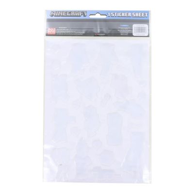 Minecraft Raised 3D Stickers  One Sheet Image 1