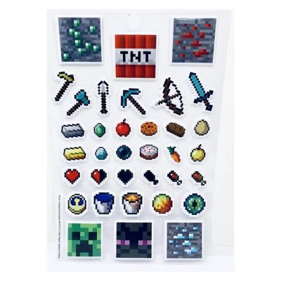 Minecraft Sticker Book  4 Sheets  Over 300 Stickers Image 2