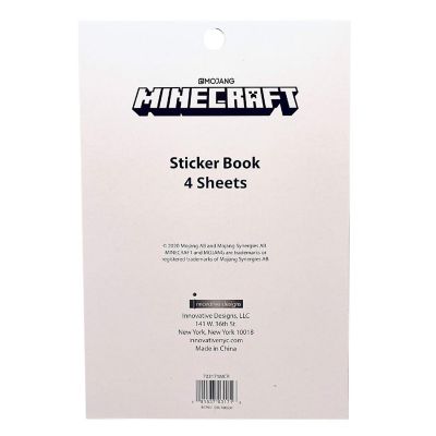 Minecraft Sticker Book  4 Sheets  Over 300 Stickers Image 3