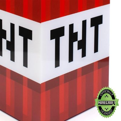 Minecraft TNT Block 6 Inch USB LED Cool Night Light Cube Toy for Kids & Gamers Image 3