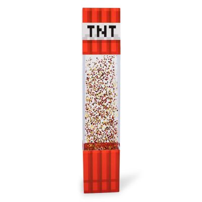 Minecraft TNT Block LED Glitter Motion Lamp  12 Inches Image 1