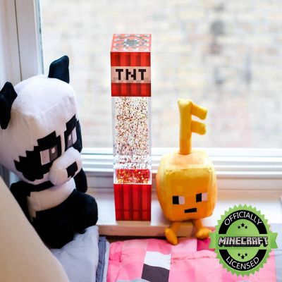 Minecraft TNT Block LED Glitter Motion Lamp  12 Inches Image 2