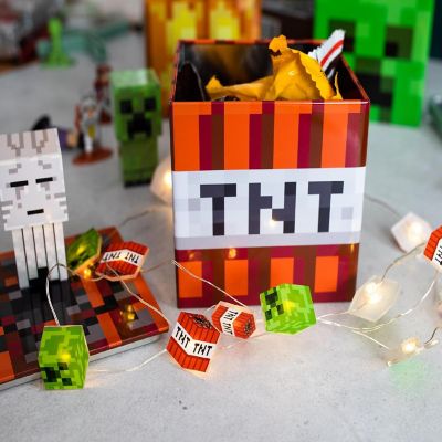 Minecraft TNT Tin Storage Box Cube Organizer with Lid  4 Inches Image 3