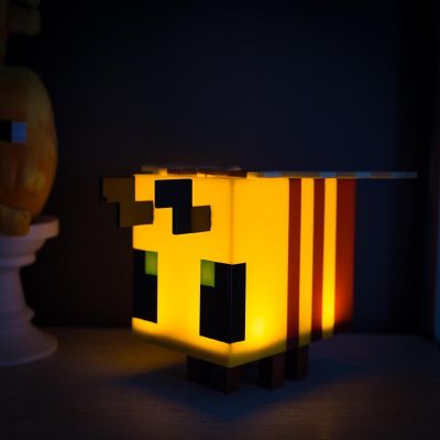 Minecraft Yellow Bee Figural Mood Light  5 Inches Tall Image 1