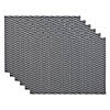 Mineral Gray Textured Twill Weave Placemat 6 Piece Image 1