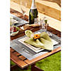 Mineral Gray Textured Twill Weave Placemat 6 Piece Image 2