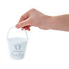 Mini Baby Shower BPA-Free Plastic Favor Pails  - 12 Pc. Image 1