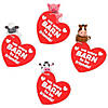 Mini Barnyard Bubble Bottle Valentine Exchanges with Card for 12 Image 1