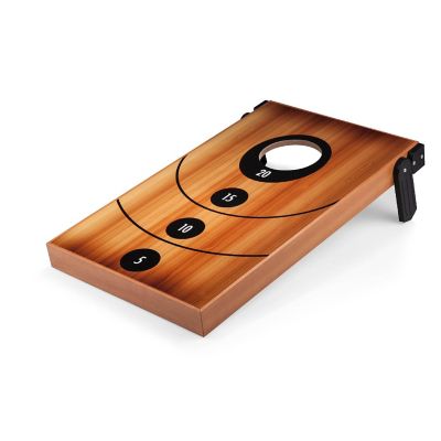 Mini Bean Bag Throw Game - Wood Grain Image 1